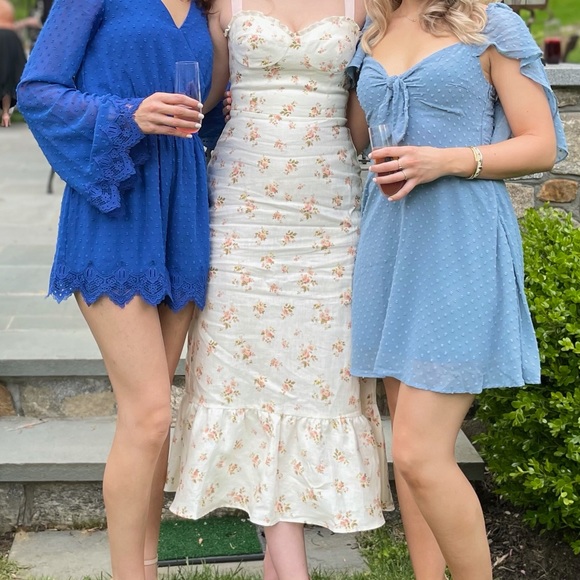 Reformation White Floral Dress - Picture 3 of 3